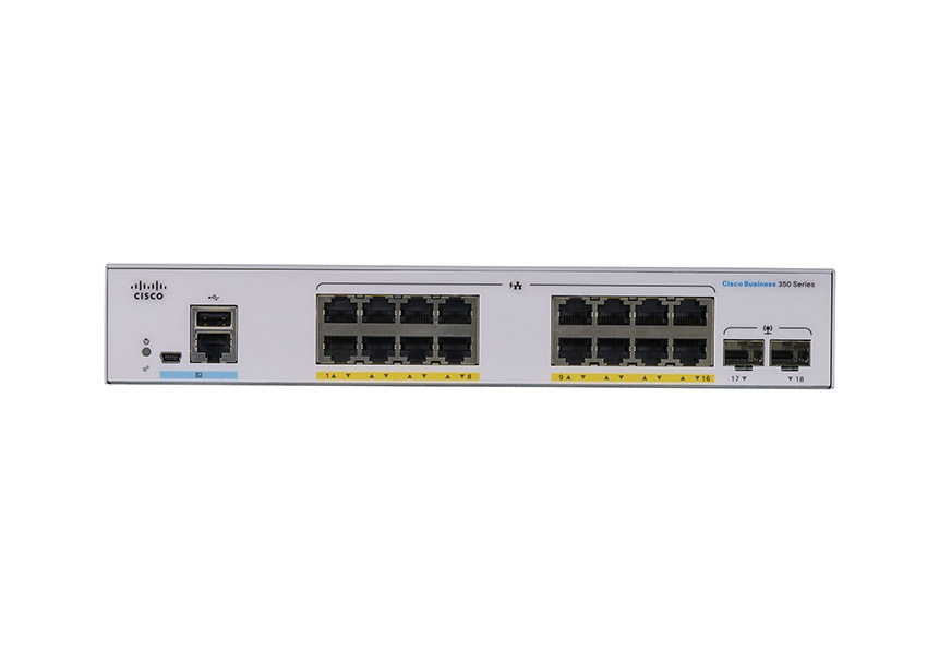 Cisco CBS350-16FP-2G-UK 16-Port L3 GE Managed PoE Switch
